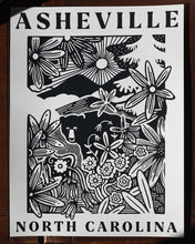 Load image into Gallery viewer, Blue Ridge Woodcut Poster