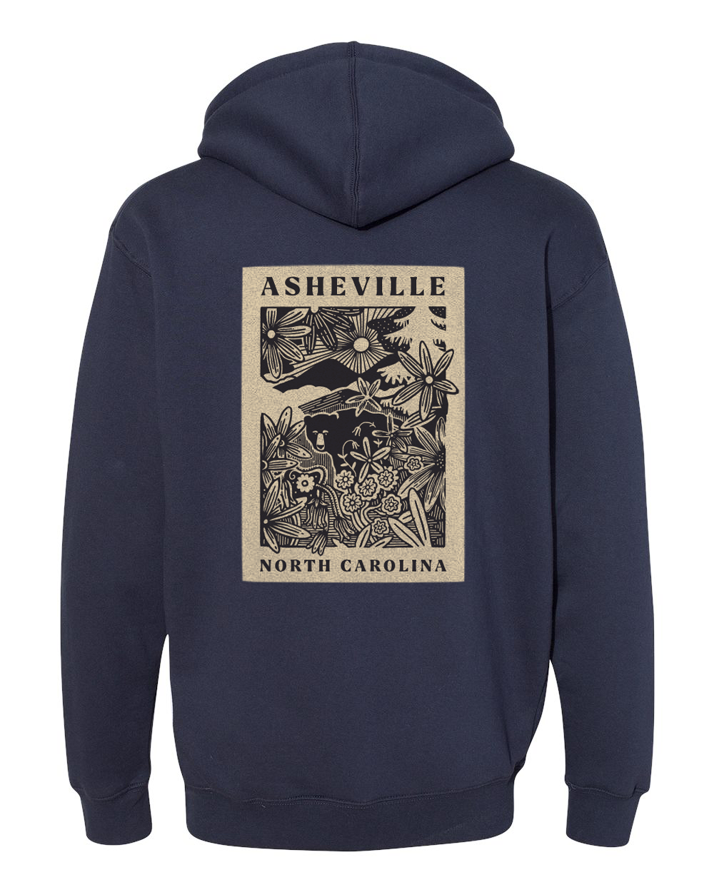 Blue Ridge Woodcut Hooded Sweatshirt