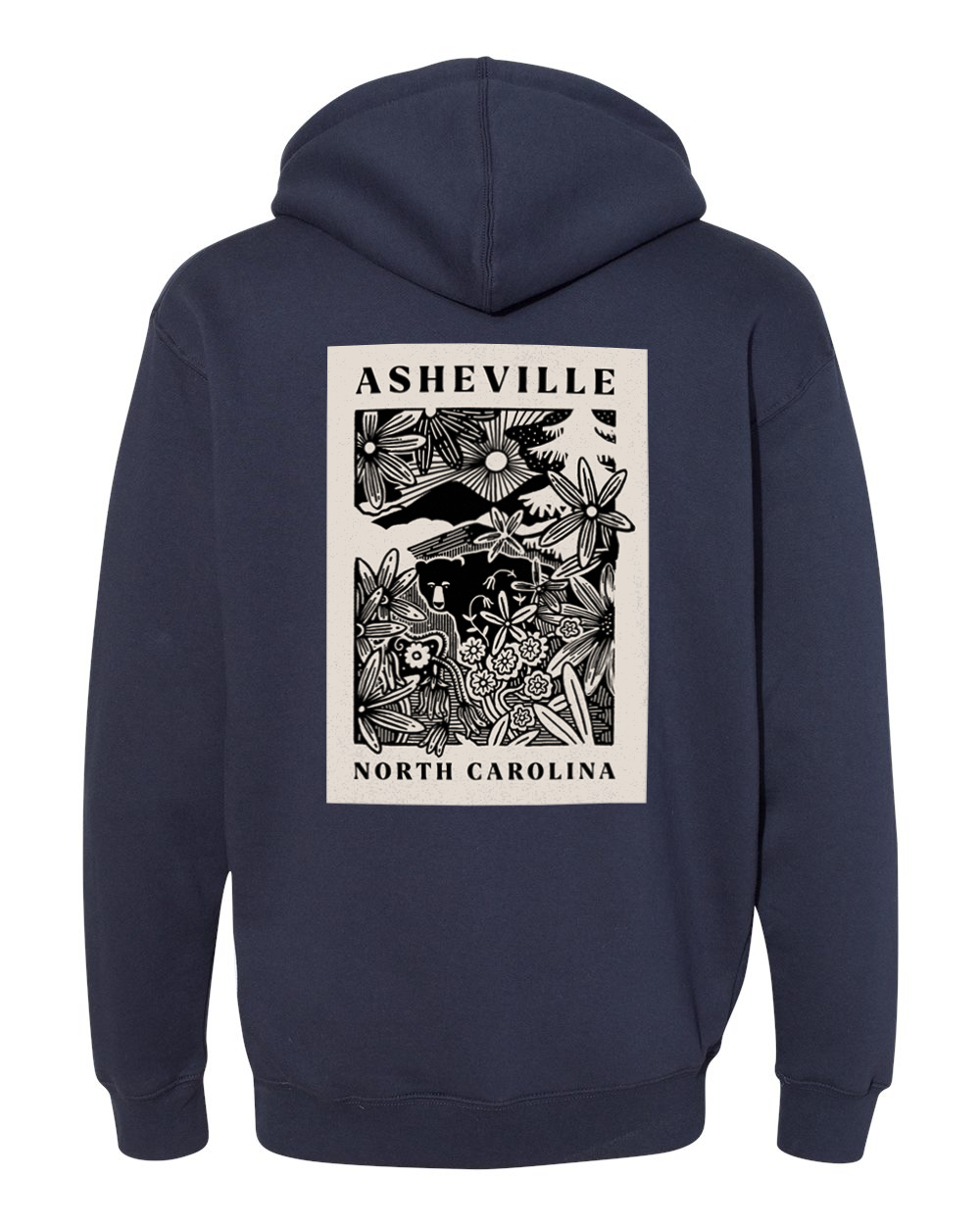 Blue Ridge Woodcut Hooded Sweatshirt