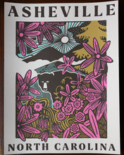 Load image into Gallery viewer, Blue Ridge Woodcut Poster
